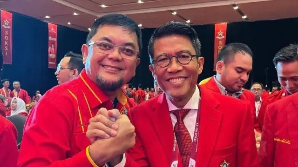 Ketua Depidar V Soksi Jambi, Ivan Wirata Dengan Ketua Umum Depinas SOKSI Mukhamad Misbakhun