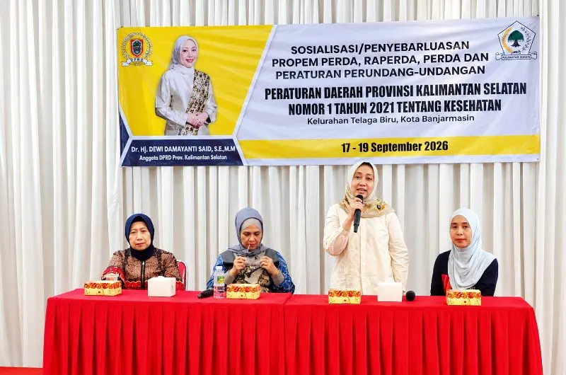 Anggota Komisi I DPRD Provinsi Kalimantan Selatan dari Fraksi Partai Golkar, Hj. Dewi Damayanti Said, SE., MM.