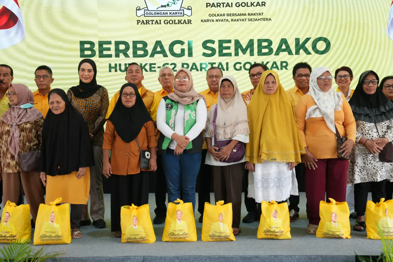 Golkar Bagikan 620 Ribu Paket Sembako Se-Indonesia Sambut HUT Ke-62