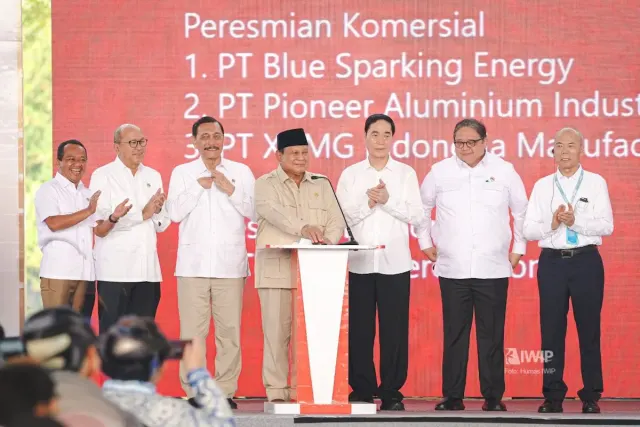 Bahlil Dampingi Prabowo Lepas Ekspor Baterai EV Di Halmahera Tengah